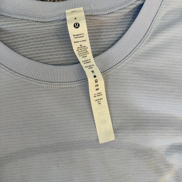 NWT Swiftly LS Relaxed long sleeve size 8 pastel blue - Picture 4 of 6